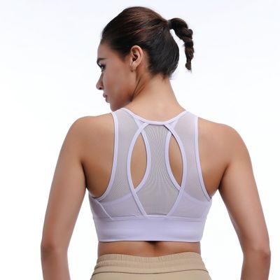 Medium lmpact Breathable Women Tops Fitness Racerback for Comfort