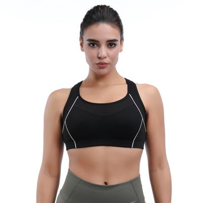 Custom Women Active Wear Sports Bra Wicking &amp; Breathable Workout Top