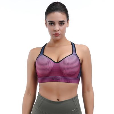 Yoga Sports Bra Seamless Racerback &amp; Keyhole In The Back For Airflow