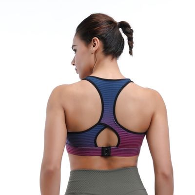 Yoga Sports Bra Seamless Racerback &amp; Keyhole In The Back For Airflow