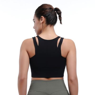 Seamless Racerback Sports Bra Lightweight for Running Cycling &amp; Pilates