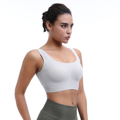 High Impact Ladies' Sports Bra Wireless Moisture Wicking &amp; Breathable Workout Top