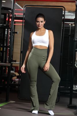 Luxury Ribbed Yoga Pants – Athleisure Elegance, Perfect for Gym, Office &amp; Casual Outings