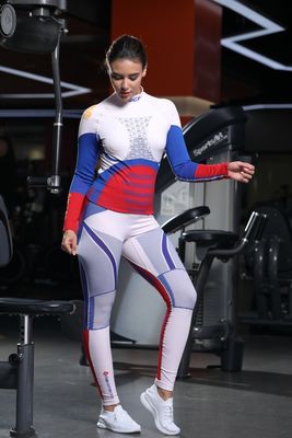 Vintage High-Waist Leggings Retro Patterns, Cotton Blend Throwback Style