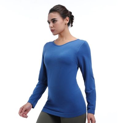 Ladies' Workout Long Sleeve Shirt Loose Fit Fleece Lining Windproof For Outdoor Activities