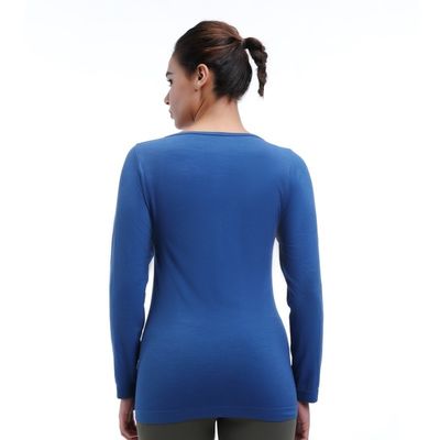 Ladies' Workout Long Sleeve Shirt Loose Fit Fleece Lining Windproof For Outdoor Activities